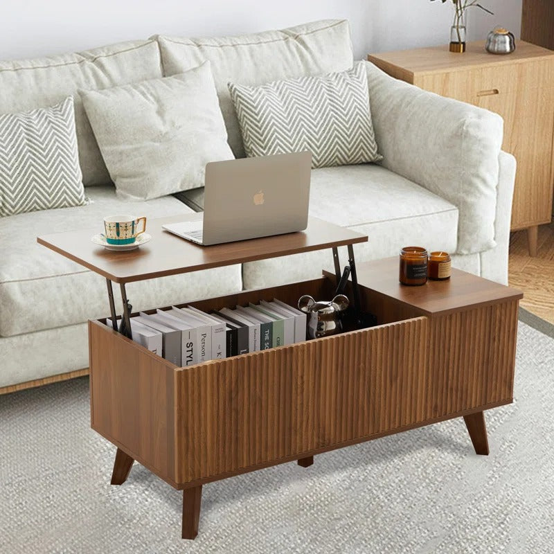 Rupal Solid Wood Coffee Table with Lift Top Mechanism
