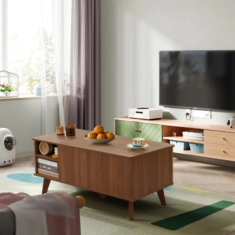 Rupal Solid Wood Coffee Table with Lift Top Mechanism