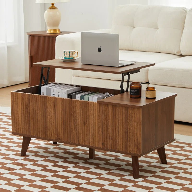 Rupal Solid Wood Coffee Table with Lift Top Mechanism