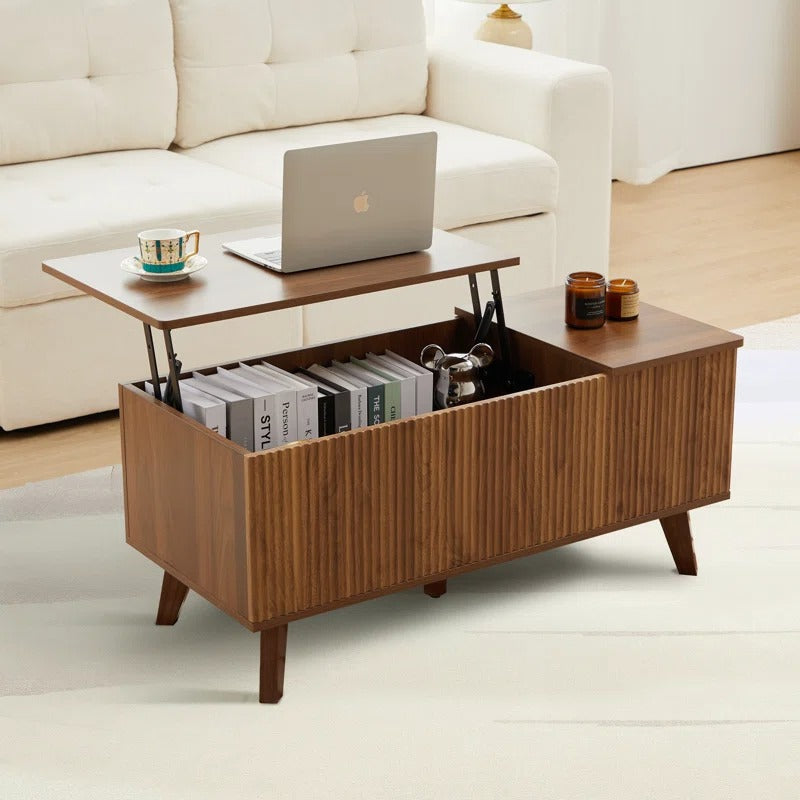 Rupal Solid Wood Coffee Table with Lift Top Mechanism