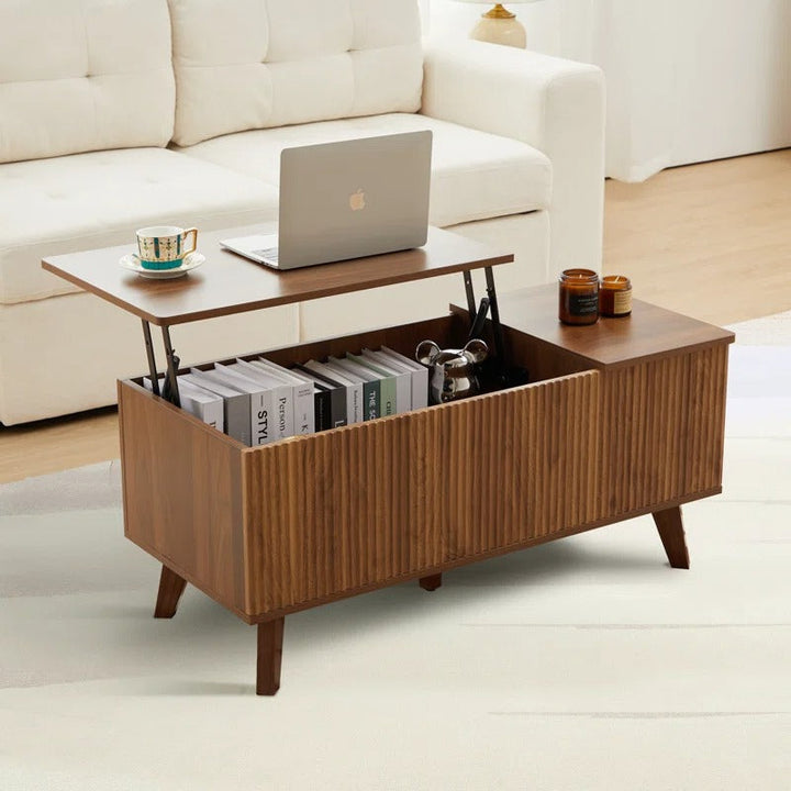 Rupal Solid Wood Coffee Table with Lift Top Mechanism