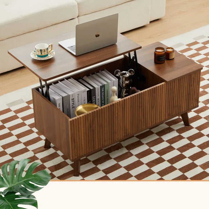 Rupal Solid Wood Coffee Table with Lift Top Mechanism