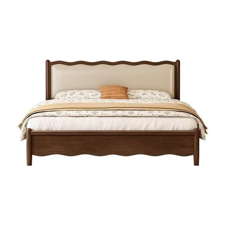 Antonina Solid Walnut Wood Bed for Luxury Homes