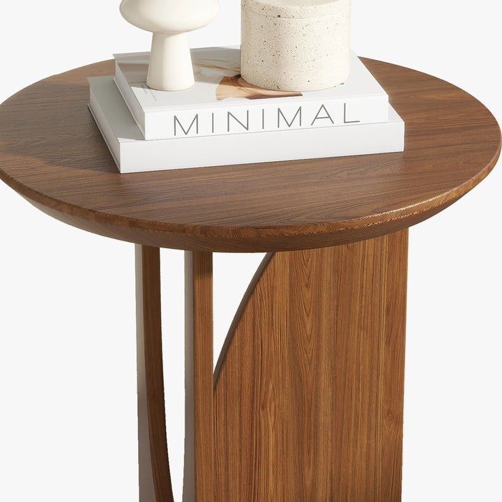 Leonid 19.69'' Mid-century Modern Round Side Table