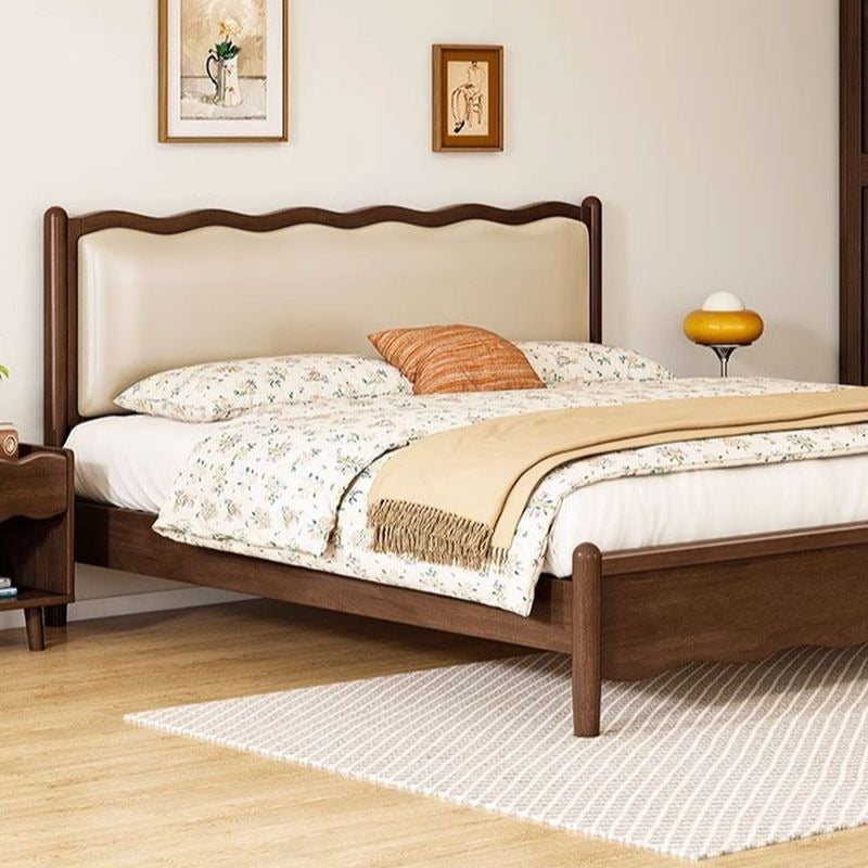 Antonina Solid Walnut Wood Bed for Luxury Homes