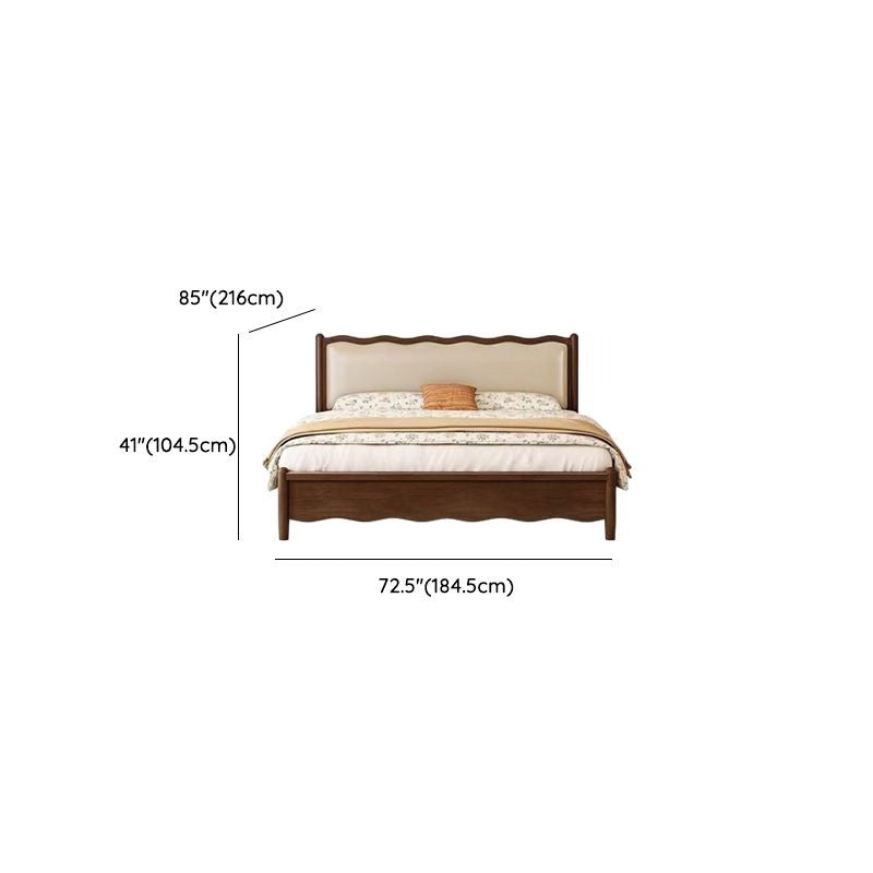 Antonina Solid Walnut Wood Bed for Luxury Homes
