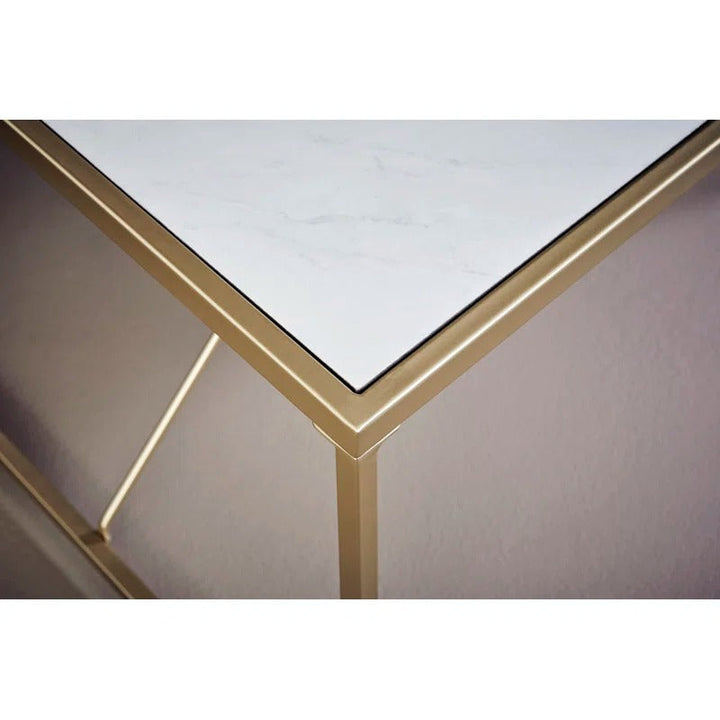 Preeti Stainless Steel Coffee Table for Living Room