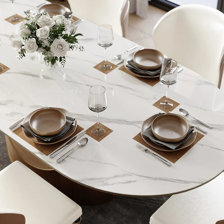 Ivan Modern Oval Dining Table Sets for 6