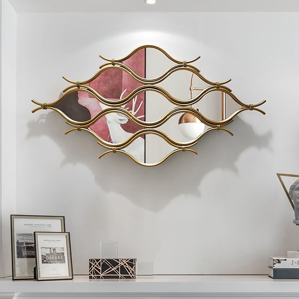 Crystal Metal Wall Mirror