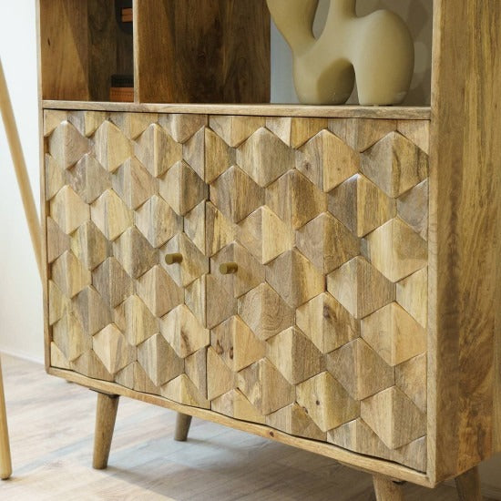 Tanya Mango Wood Bookshelf