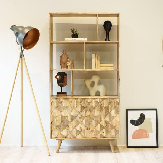 Tanya Mango Wood Bookshelf