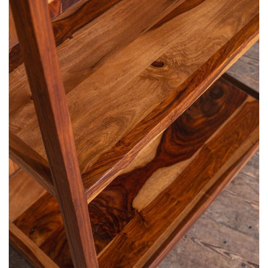 Aniket Ladder Bookshelf Large (Standard Honey Finish)