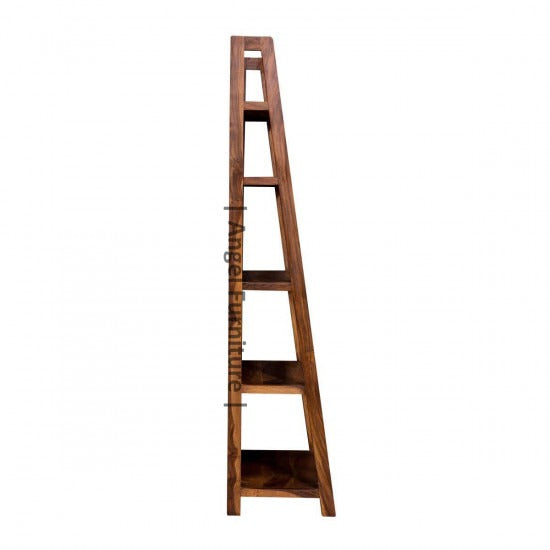Aniket Ladder Bookshelf Large (Standard Honey Finish)