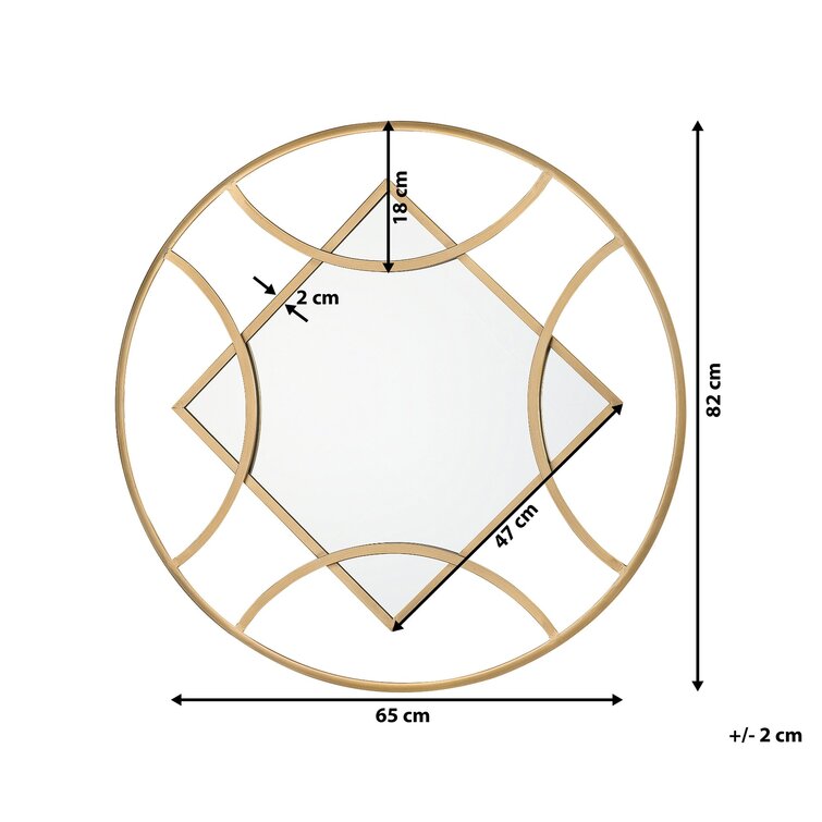 Ava Metal Wall Mirror