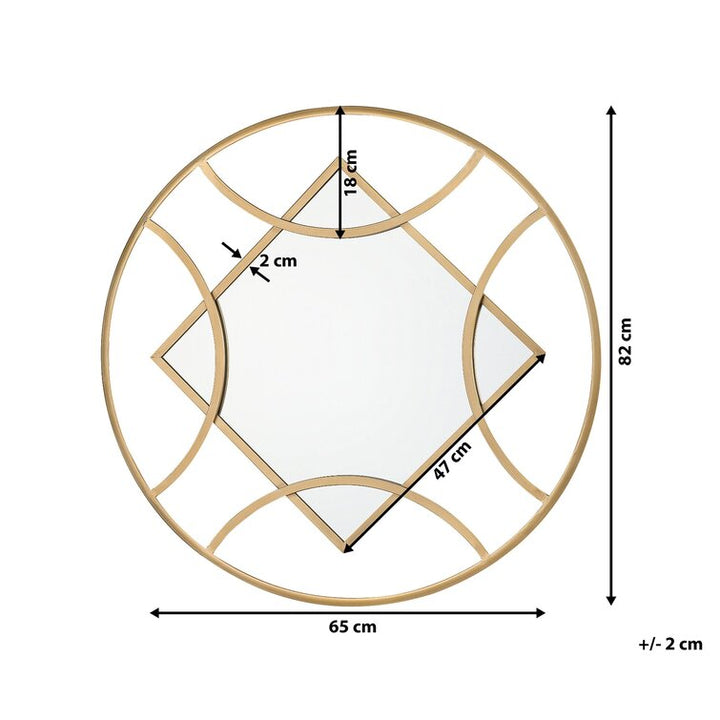 Ava Metal Wall Mirror