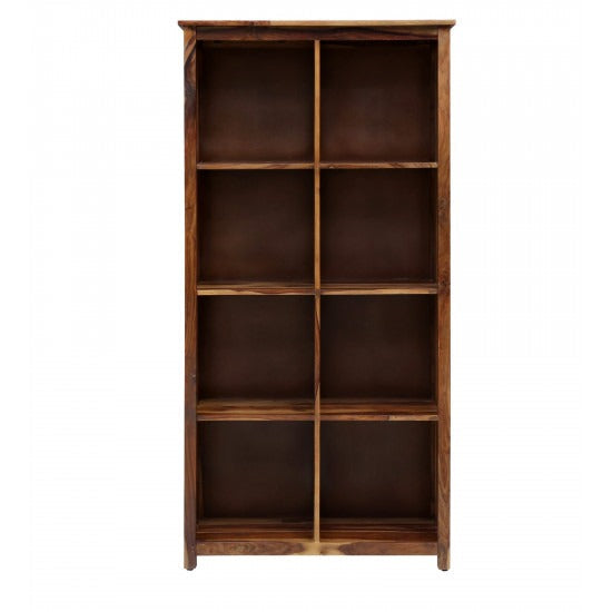 Kratika Large Vertical Bookshelf Strip Design (Standard Honey Finish)