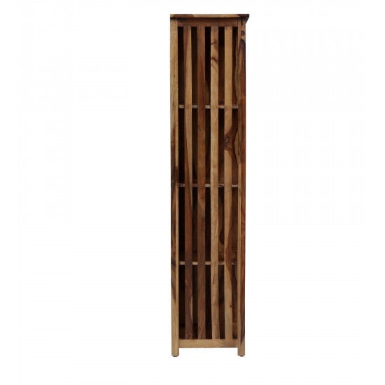 Kratika Large Vertical Bookshelf Strip Design (Standard Honey Finish)