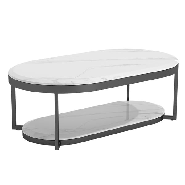 Joseph Stainless Steel With Pvd Coated And Marble Top Coffee Table
