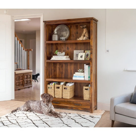 Chirag Bookshelf Large Full-Size Honey Finish
