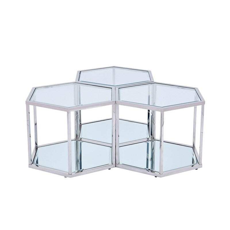 Anaya metal coffee table for living room