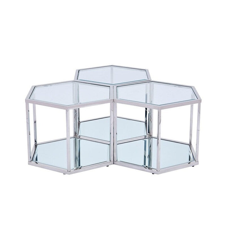 Anaya metal coffee table for living room