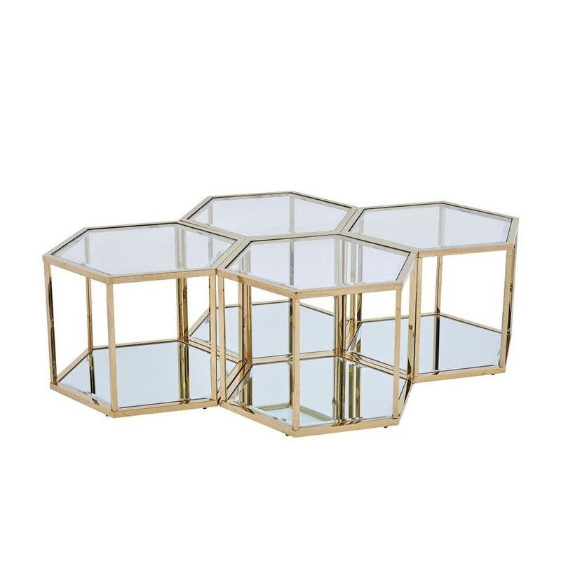 Anaya metal coffee table for living room