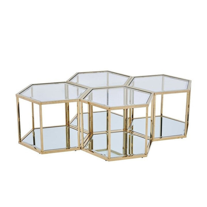 Anaya metal coffee table for living room
