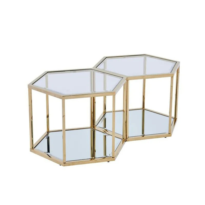 Anaya metal coffee table for living room