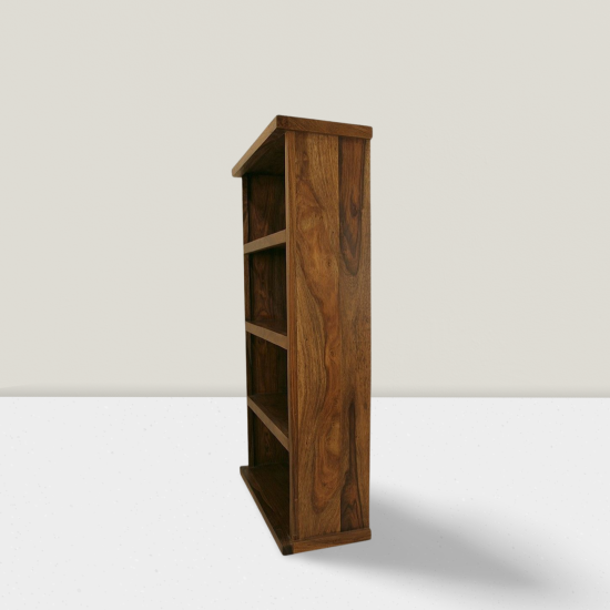 Saurabh Solid Sheesham Wood Open Space saver Bookshelf (Honey)