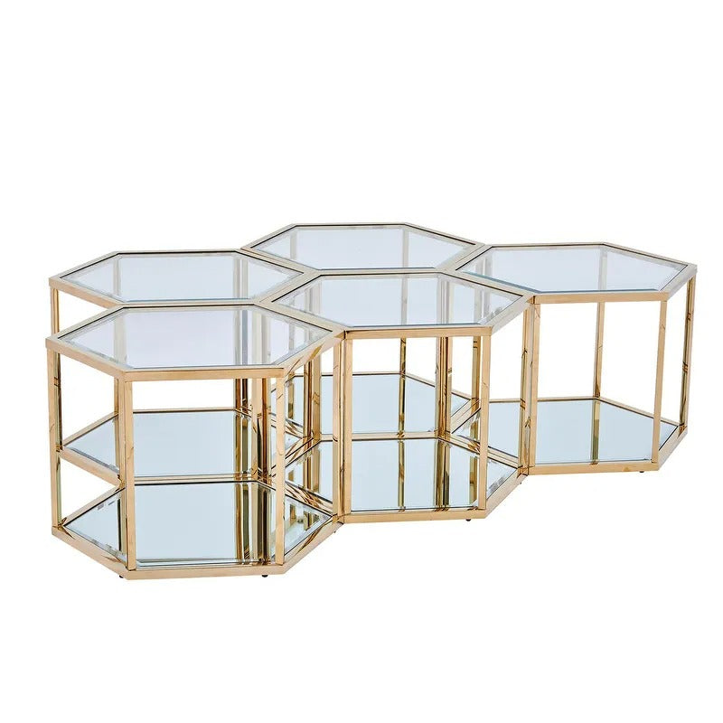 Anaya metal coffee table for living room