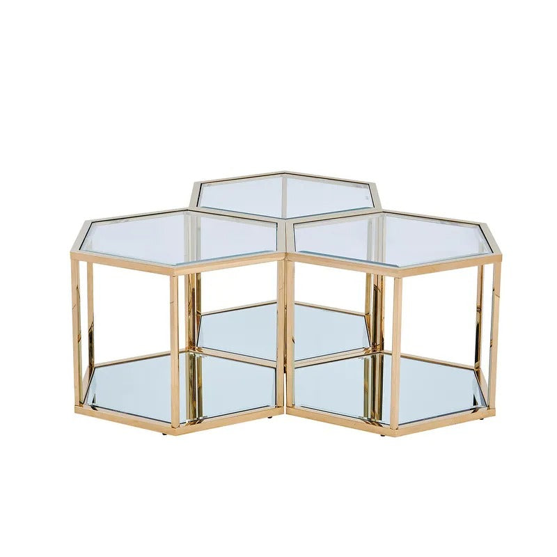 Anaya metal coffee table for living room
