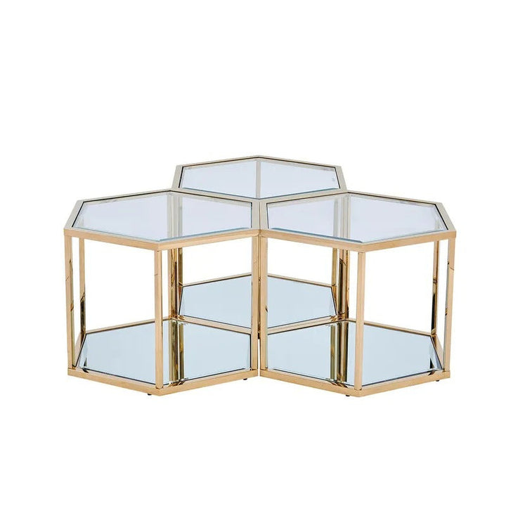 Anaya metal coffee table for living room