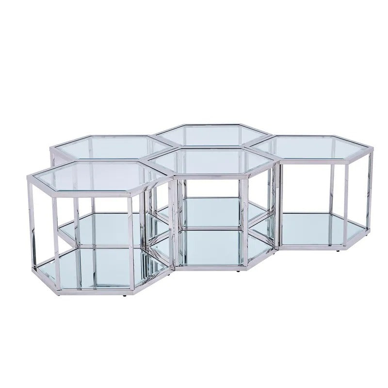 Anaya metal coffee table for living room