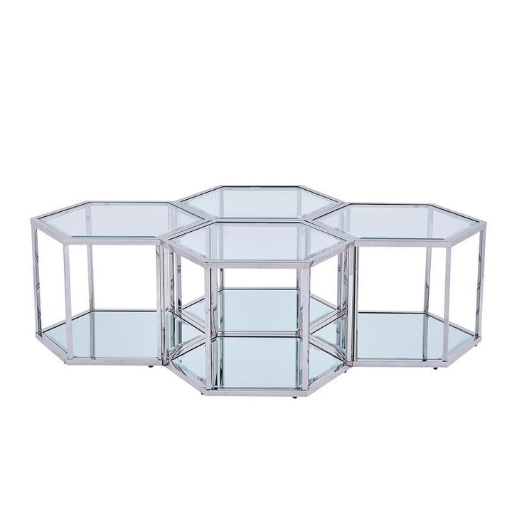 Anaya metal coffee table for living room