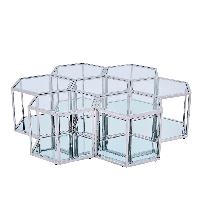 Anaya metal coffee table for living room