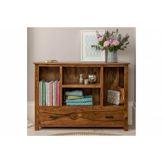 Payal Symmetric Bookcase (Standard Honey Finish)