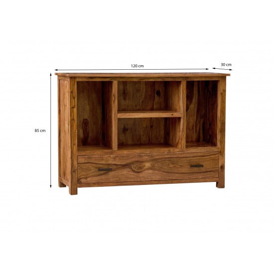 Payal Symmetric Bookcase (Standard Honey Finish)
