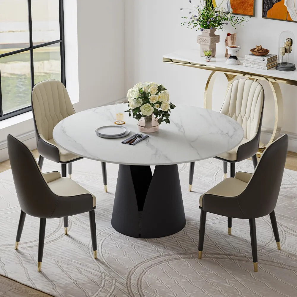 Dmitry Modern Round Dining Table Sets for 4