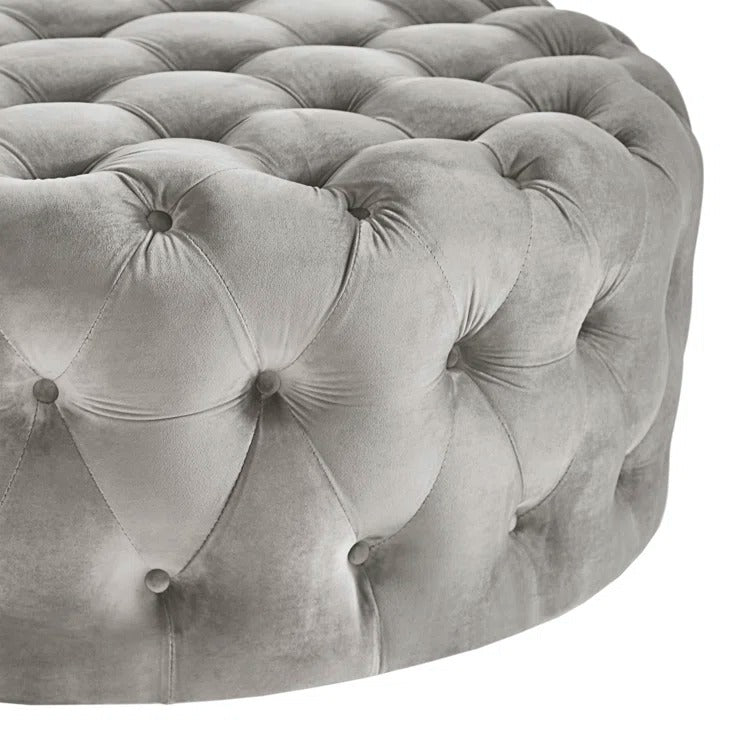 Meera Chesterfield Fabric Coffee Table For Living Room