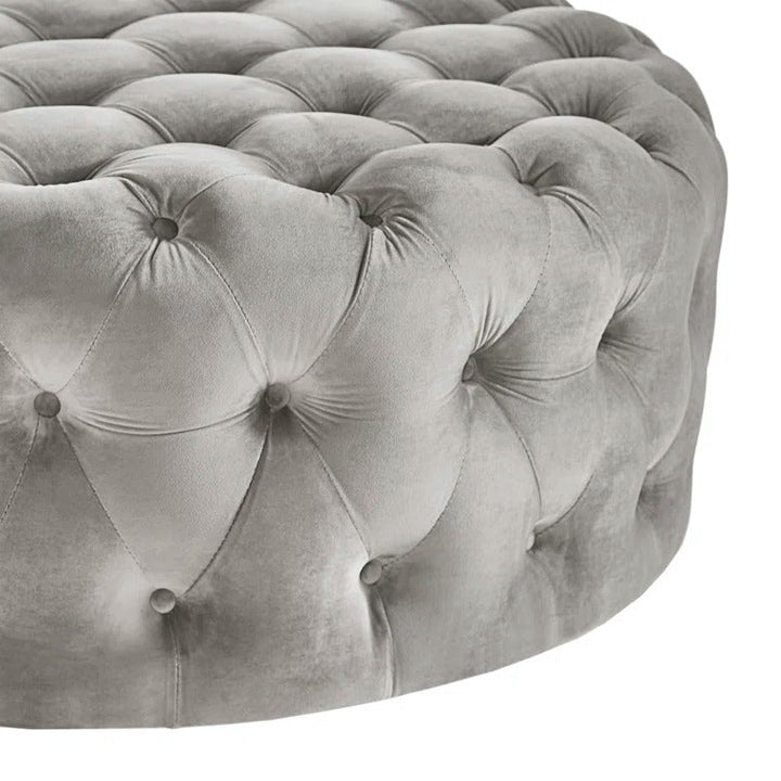 Meera Chesterfield Fabric Coffee Table For Living Room