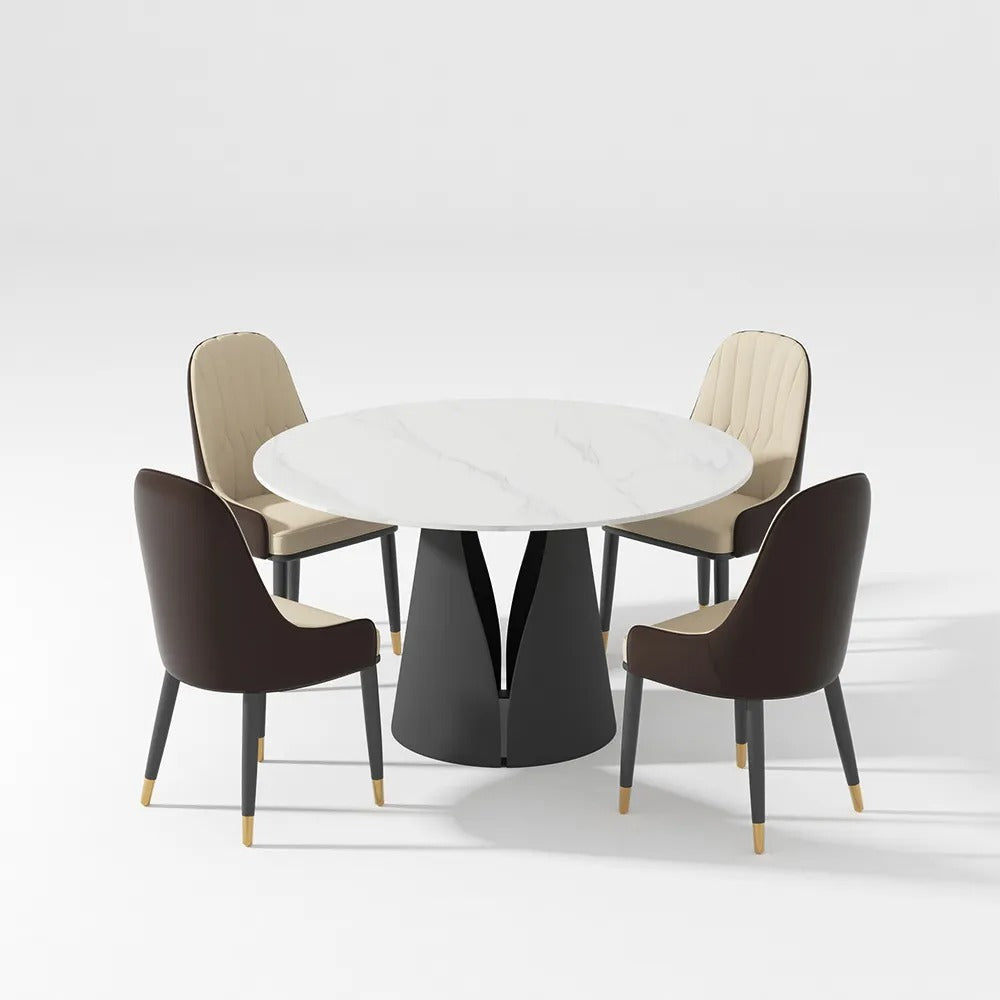 Dmitry Modern Round Dining Table Sets for 4