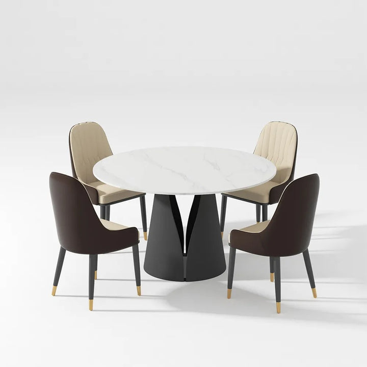 Dmitry Modern Round Dining Table Sets for 4