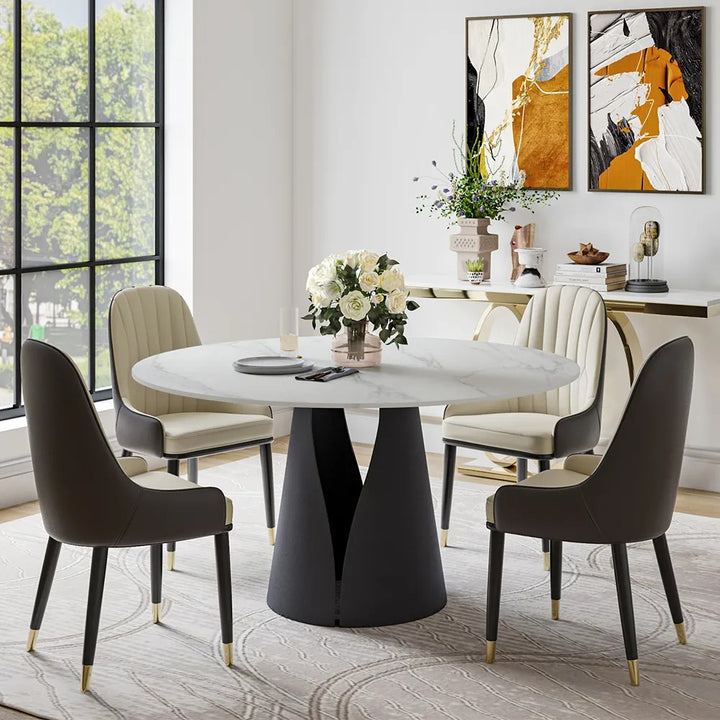 Dmitry Modern Round Dining Table Sets for 4