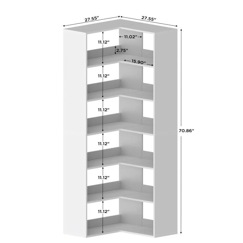 Nina Engineered Wood Bookshelves | Bookshelf for Living Room | Bedroom | Drawing Room | Study Room