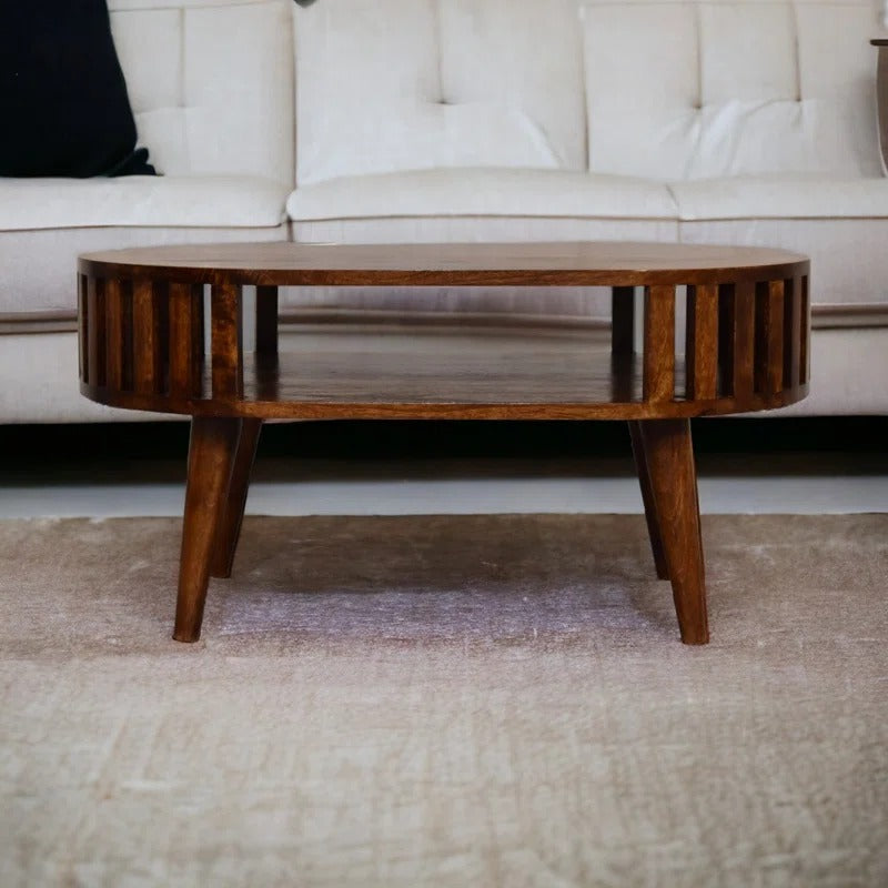 Neelam Solid Wood Coffee Table for Living Room