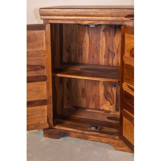 Raghav Gajraj Cabinet 60x35x90 CM | Book Storage (Honey Finish)