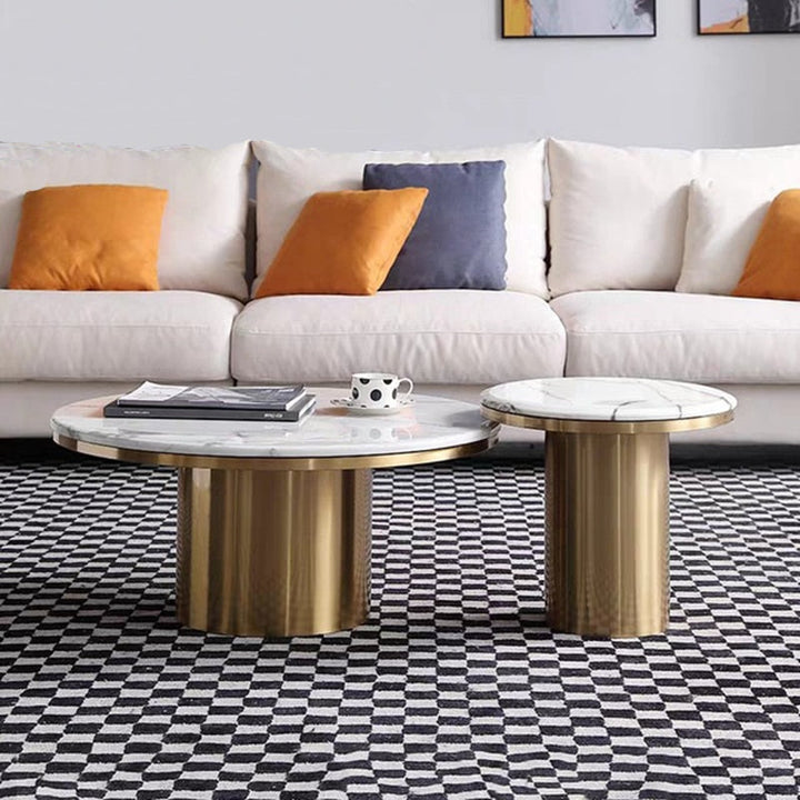 Kairo Luxurious Marble Top Coffee Table Tables