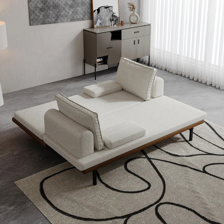 Naysa Solid Wood Sofa Come Bed for Living Room