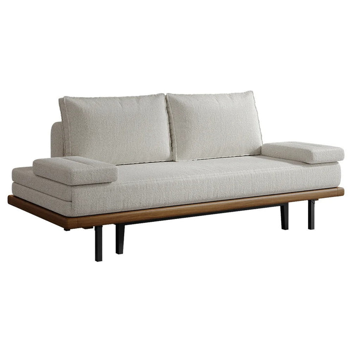 Naysa Solid Wood Sofa Come Bed for Living Room
