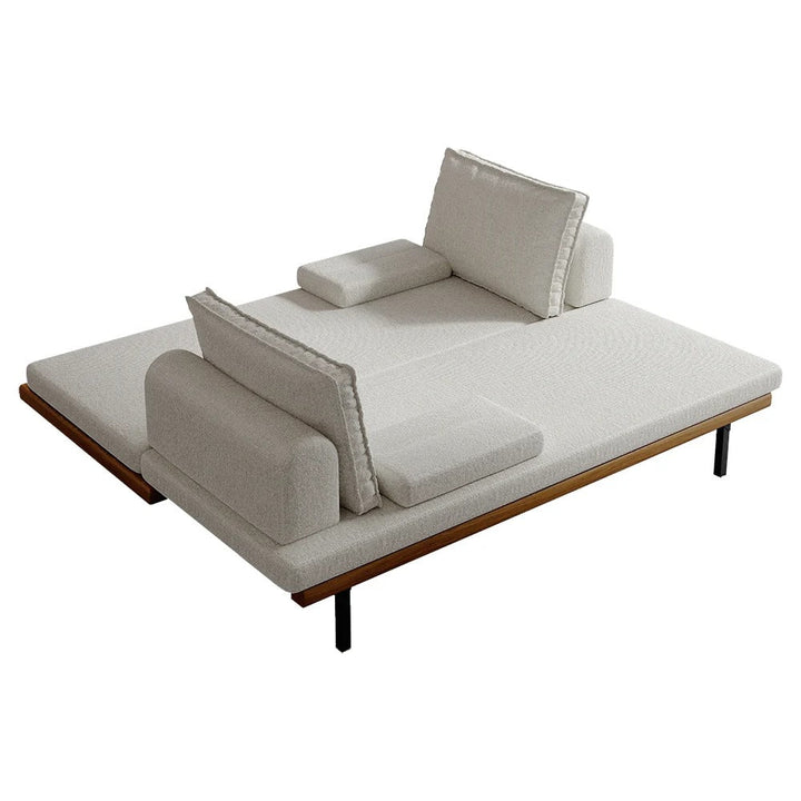 Naysa Solid Wood Sofa Come Bed for Living Room